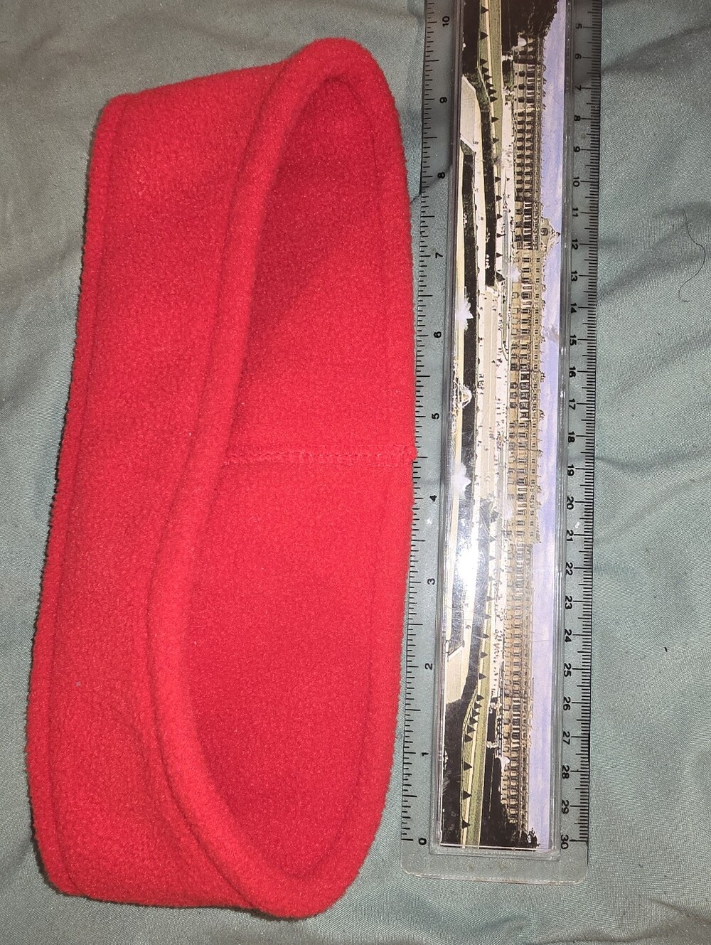Bright Red Fleece Headband